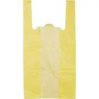 Майка-пакет 24*6*45 9мк 1/100 желтая RI-019 Желтый - фото