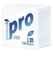 Салфетки бумажные Protissue 1сл 1/100 (40) арт.С184 Белый - фото