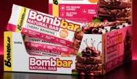 Батончик неглазированный ТМ "BOMBBAR" с начинкой "Вишневый брауни" 60 гр   - фото