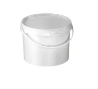 Комплект Ведро 5,5л белое + Крышка д/ведра 5,5л белая (D-230мм) Белый - фото