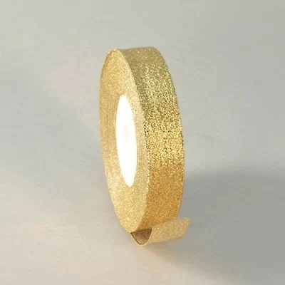 Лента тканная золотая 19мм*25 ярдов, арт. RG19/25  - фото