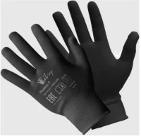 Перчатки нейлоновые черные "Для сборочных работ" 10(XL) 1/10 (300)  Черный - фото
