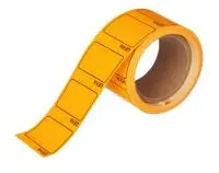 Ценник 25*36 А25 липкий 1/300(цена) оранжевый Оранжевый - фото