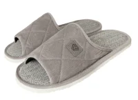 Туфли домашние мужские открытые J2023-01 (светло-серый, 45 (QR)) Серый - фото
