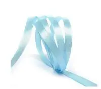 Лента тканная атласная  6мм*25Y Голубая, арт. 0925-06/187, F014-06/20 Голубой - фото