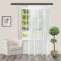 Штора органза с тиснением 300*260см Белый - фото