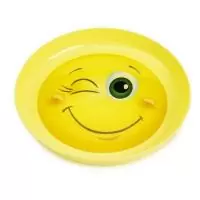 Детская тарелка "Smiles" 450мл LA4118 Желтый - фото