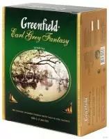 Чай "Greenfield" Earl Grey Fantasy черный, 100 пакетиков  - фото