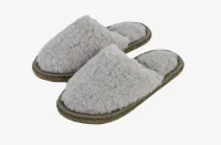 Тапочки женские МЕХ (серый, 38 (QR)) Серый - фото