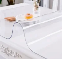 Клеенка силиконовая прозрачная Dekorelle на стол 60*120 см, толщина 0,8мм SN6020-1  - фото