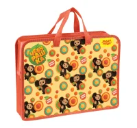 Папка с ручками А4 Мульти-Пульти "Чебурашка", пластик, на молнии, 75мм 357577 ЧБТ_53179 (3) Разноцветный - фото