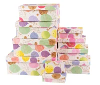 Коробка Праздничные шарики, 33*20*13 см, 1 шт. Разноцветный - фото