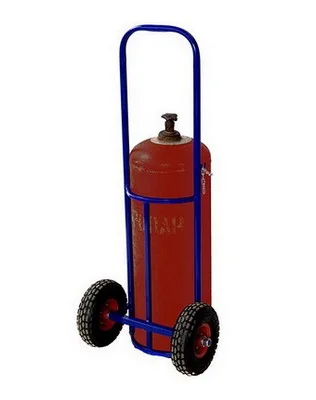 Тележка для транспортировки 1 пропанового баллона с литыми колесами  - фото