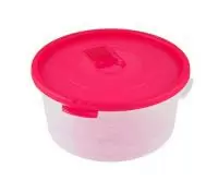 Контейнер 1,6л Смайл круглый с клапаном СВЧ, арт. 4352200  - фото