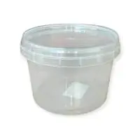 Комплект Банка 0,28/93 прозрач + Крышка д/банки Р93 прозрач, Перинт Прозрачный - фото