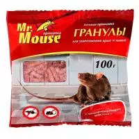 Гранулы от грызунов Mr. Mouse, 100 грамм  - фото