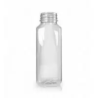 Бутылка 0,5л прозрачная d38мм квадратная, 100 шт  - фото