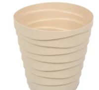 Кашпо "Бархан" (1,4л) Цв. Кремовый, (Арт. КШ-4317) Кремовый - фото