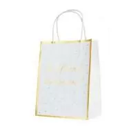 Пакет Best friend из крафт-бумаги д/сувенир. продукции с тисн. 120г/м2 17.8*22.9*9.8см 79126  - фото