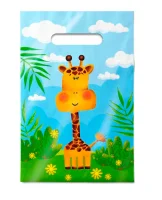 100шт Сумка-пакет 20*30/30мкм проруб. ручка Лимпопо ПВД Разноцветный - фото