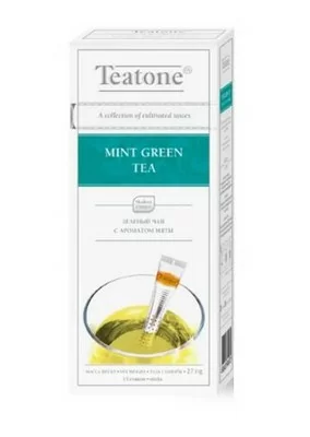 Чай зеленый TEATONE "Аромат мяты", 15 шт  - фото