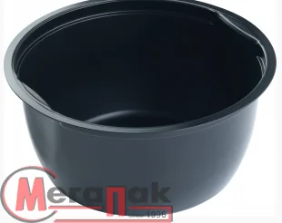 Контейнер У  500 мл черн. 1/50 (12) (Р Крышка У), М-132 Контейнер У  500 мл черн. 1/50 (12) (Р Крышка У), М-132 Черный - фото