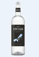 Вода природная питьевая артезианская "4 воды" газ 0,75л 8101029  - фото