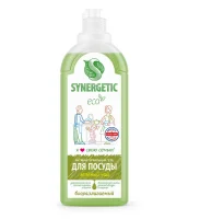 Гель д/мытья посуды 1,0л "Synergetic" Зеленый чай (8) 103117 Салатовый - фото