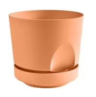 Кашпо "Тренд" (0,8л.) Цв. Карамельный, (Арт. КШ-4158) Карамель - фото