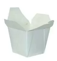 Коробка картонная для лапши 1000мл белая ,50 шт Белый - фото