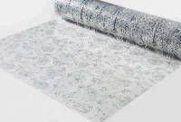 Силиконовое покрытие Dekorelle 181-S, размер 1,0x20м, серебро/прозр.фон пог/м 234181 Серебро - фото