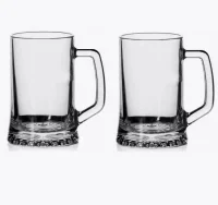 Кружка ПАБ 2 шт. 670 мл, арт. 55229B Прозрачный - фото