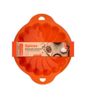Форма для выпечки силиконовая Ромашка Spices, 23 см AT-K2118 Оранжевый - фото