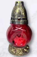 Неугасимая лампада красн, выс.16,5см, S-050  Р0791 (18) Красный - фото