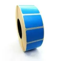 Этикетка (термо) 30*20мм синяя (1 рул. - 2000 шт), 5 рул Синий - фото