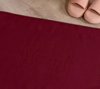 Полотенце махровое НОЖКИ 450 г/м2 50*70 гладкокрашенное, 945-бордовый Бордо - фото