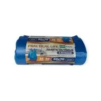 Мешки д/мусора ПНД PRACTICAL LIFE 35л синие в рул. 30шт, 50*70см 12мкм (40), арт. life3530blue Синий - фото