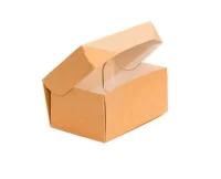 ТЦ5штКоробка д/тортов 150*100*85 OSQ CAKE 1200 крафт/белая  - фото