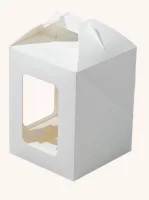 Коробка д/десертов 160*160*200 OSQ JUMPL M Белый (25/150) Белый - фото