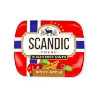 Драже освежающие Scandic Fresc пряное яблоко без сахара 14 г  - фото