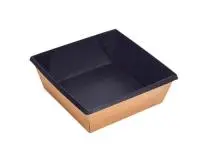 Коробка карт. 130*130*45 OneClick bottom 550/b (крышка OneClick lid  550/0, 550/40) ,BLACK, 1/50 (40 Черный - фото