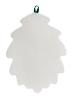 Коврик для бани и сауны "Дубовый лист", 51х38см, войлок белый, Б42105 Белый - фото