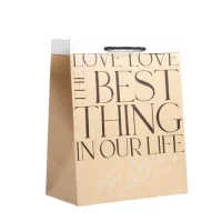 Пакет подарочный крафт The best thing 26*32*14 см 5307535  - фото