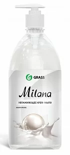 ГрассЖидкое крем-мыло "Milana" жемчужное с дозатором, 1000мл  - фото