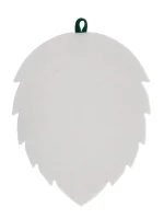 Коврик для бани и сауны "Берёзовый лист", 49х38см, войлок белый, Б42104 Белый - фото