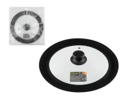 Крышка универсальная CAPPELLO, 24/26/28см, из закал стекла, с сил ободком 003581 Прозрачный - фото