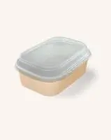 45шт Коробка с купольной PET крышкой OSQ CASE BOWL 660 Коричневый - фото