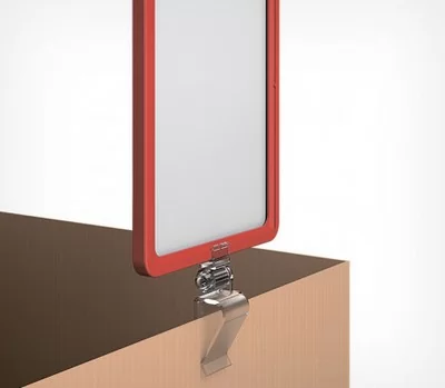 Рамка из ударопрочного пластика с закругленными углами PF-A5, цвет красный Красный - фото