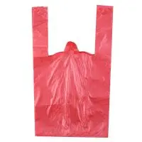 Майка-пакет 30*7*55 12мк 1/100 красная RI-032 Красный - фото