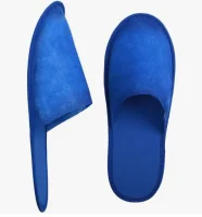 Тапочки Стандарт Махра 230 гр (Закрытый мыс, Эва 3 мм, 42 р, синий арт.000006032 Синий - фото